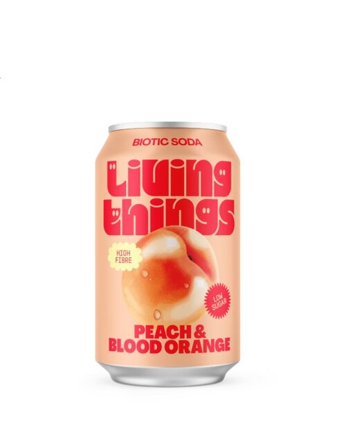 Living Things Pfirsich & Blutorange 24-Dosen 33 cl. N 