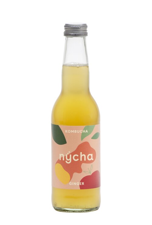 Nycha Kombucha Ginger Lemon Bio 24-EW 33 cl. N
