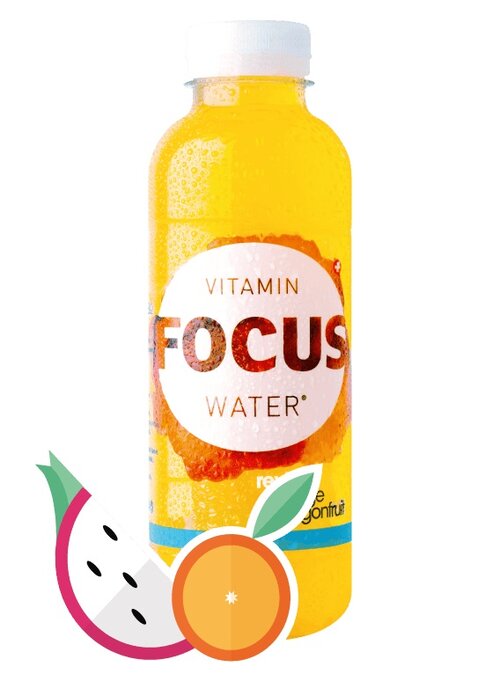 Focuswater immunity orange & dragonfruit 4x6-PET 50 cl. 