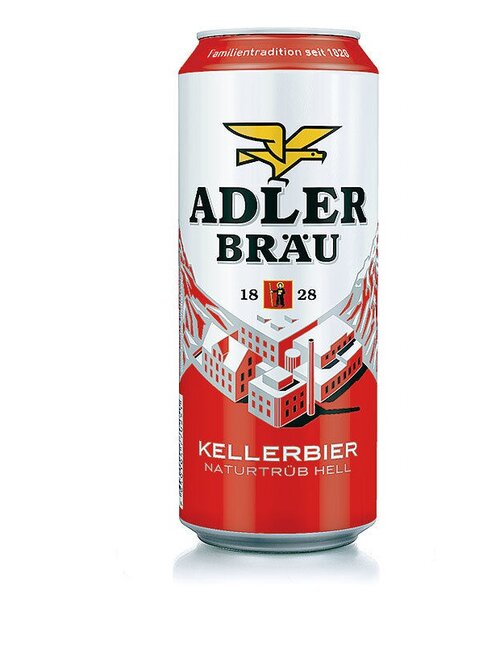 Adler Keller Bier hell Dosen 4x6x50 cl.