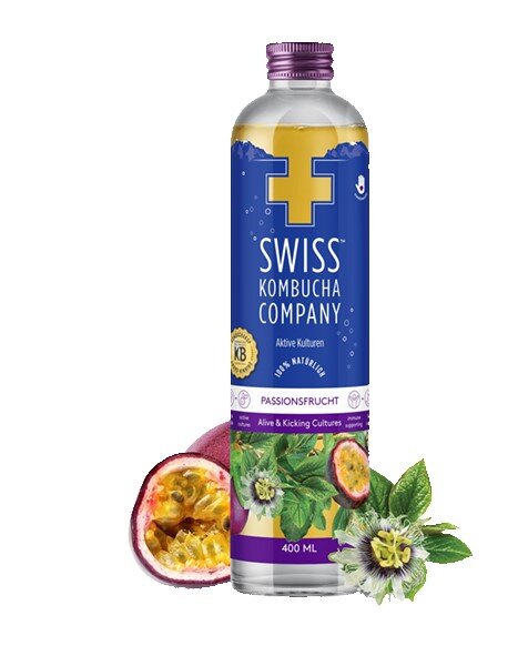 Swiss Kombucha Passionsfrucht 3x8-PET 40 cl. N