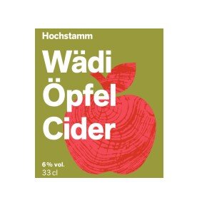 Wädi Öpfel Cider Hochstamm 6 % 33 cl. N