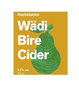 Wädi Bire Cider Hochstamm 6 % 33 cl. N