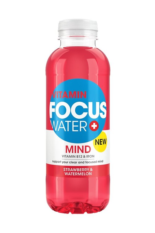 Focuswater Mind Erdbeere & Wassermelone 4x6-PET 50 cl.