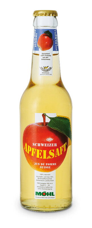 Möhl Apfelsaft hell 24-Ha. 33 cl.  